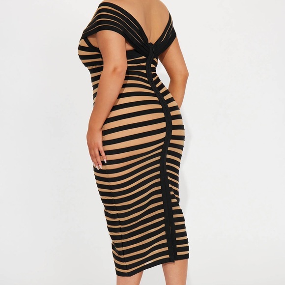 BANDAGE MIDI DRESS - Picture 3 of 9